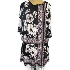 White House Black Market Stretch Floral Dress XL